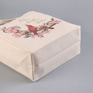 Custom Logo Promotion Wholesale Eco Friendly Large Korean Version <b>Canvas</b> <b>Tote</b> Bags, <b>Canvas</b> Shoulder Shopping Lunch Bags - Product Image 2