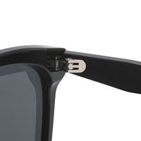 Lunettes de soleil rectangulaires rétro de haute qualité Lenlook, vente en gros, monture en plastique noir, UV400, lunettes de soleil de luxe pour femmes