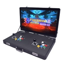 Console de jeu d'arcade portable en métal de 27 pouces avec joystick anglais, connectivité sans fil et fonctionnalités multifonctionnelles