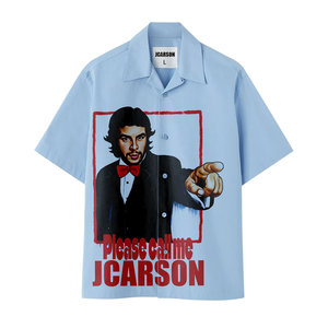 Nouveau design – Chemise d'été à manches courtes pour <span class=keywords><strong>homme</strong></span>, <span class=keywords><strong>style</strong></span> <span class=keywords><strong>vintage</strong></span>, 100 % coton sergé imprimé, respirante, séchage rapide, anti-boulochage, col rabattu - Product Image 1