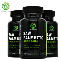 Capsules de Saw Palmetto OEM ODM 500mg à prendre une fois par jour pour la prostate, les voies urinaires et la santé des cheveux, 60 gélules, sans OGM, complément alimentaire pour la santé masculine