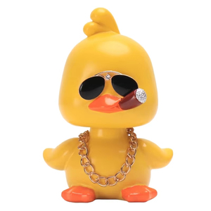 Décoration intérieure de voiture en forme de canard jaune qui secoue la tête, ornements mignons, poupée, décoration de la maison, accessoires de voiture - Product Image 6