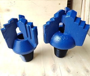 Máy cắt <span class=keywords><strong>PDC</strong></span> hợp kim 9-10 inch <span class=keywords><strong>3</strong></span> cánh mũi khoan cacbua mới được rèn để khoan giếng nước đất sét khoan đá mềm để kéo bước - Product Image 2