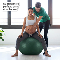 EIGFOH Balón de Yoga Profesional de Alta Calidad, Resistente a Roturas, Modelo Yoga Ball-1 para Fitness y Fisioterapia
