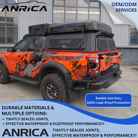 Kabin Truk, Penutup Truk, Kunci Terintegrasi, Lampu Rem, Panel MOLLE, Aluminium, Hardtop Tugas Berat, Universal, Dapat Dikustomisasi