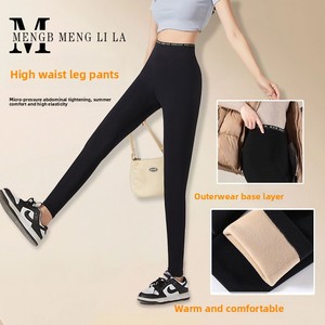 Nuovi arrivi Autunno/Inverno: Leggings vintage da <span class=keywords><strong>donna</strong></span> a vita media, elasticizzati, effetto nuvola, <span class=keywords><strong>felpati</strong></span>, modellanti e con controllo pancia - Product Image 3