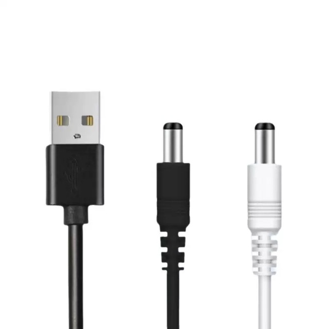 DC5V Round Hole Charging Cord Table Lamp Fan Toy Universal USB Power Supply 2.5 3.5 4.0 5.5mm Charging Cable