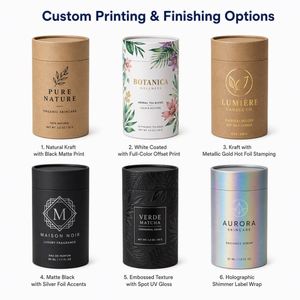 VRTUS Body Balm 200ml Green Paper Tube with Gold <b>Foil</b> Label Four-Color Printing Glossy Lamination Recyclable Packaging - Product Image 5