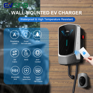 Meilleure vente <span class=keywords><strong>prise</strong></span> murale de charge triphasée de type 2 EV chargeur de véhicule <span class=keywords><strong>électrique</strong></span> facile à installer avec panneau solaire état neuf - Product Image 5