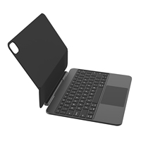 Clavier magique sans fil en aluminium à 78 touches avec pavé tactile pour iPad Pro 13 pouces, clavier de tablette avec rétroéclairage USB Type-C