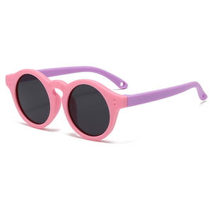Coreano Retro Estilo Crianças Óculos De Sol <span class=keywords><strong>Hong</strong></span> <span class=keywords><strong>Kong</strong></span> Inspirado INS Estilo Lentes Polarizadas para Meninos Meninas TAC PC Material Baby Face - Product Image 6
