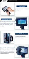 Impresora de inyección de tinta de mano compatible con marcado de datos variables y sello resistente a pantalla táctil grado Manual con precio de fábrica
