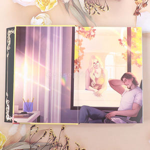 Custom Luxury Hardcover <b>Book</b> Printing with Sprayed Stenciled Edges and Slipcase Case Bound Fiction <b>Book</b> Printing Services - Product Image 3