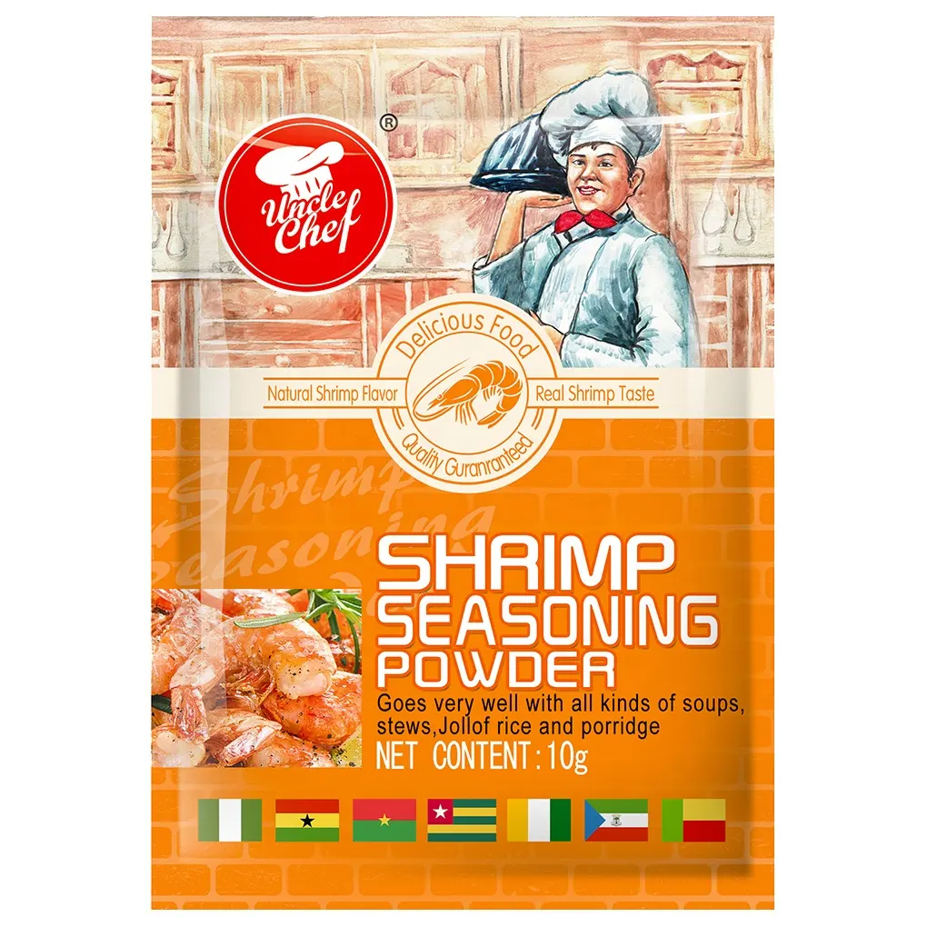 UncleシェフブランドハラールShrimp Soup Powder 10グラム × 600バッグ