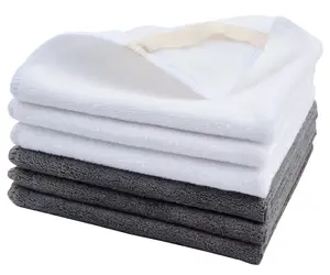 12 인치 x 12 인치 매우 연약한 솔질된 Microfiber 세수 수건 빠른 건조 세수 수건