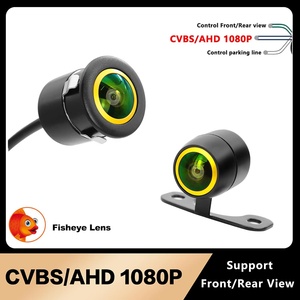 Telecamera Universale AHD 1080P Fisheye CCD 18.5mm Impermeabile con Ampio Angolo di Visione per Retromarcia e Parcheggio Auto - Product Image 2