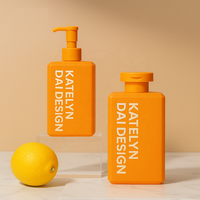 Emballage givré de couleur personnalisée en plastique PE de haute qualité bouteilles de pompe de shampooing vides 200ml 300ml 400ml bouteille de lotion douce au toucher