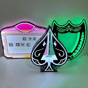 Перезаряжаемая акриловая бутылка шампанского Glory Pades VIP Demo из прочного металла для рекламных целей - Product Image 6