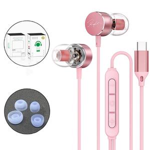 Écouteurs intra-auriculaires filaires de type C en gros avec micro et contrôle du volume pour Samsung - Product Image 2