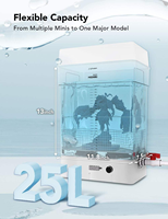 Mesin Cuci Resin 3D Format Besar Phrozen Wash Mega S 25L, Pembersih Otomatis, Stasiun Pasca Pemrosesan