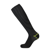 Chaussettes de compression personnalisées, chaussettes de sport à compression, hauteur genou, tricotées, absorption des chocs, soutien de la voûte plantaire amélioré, pour la gym et les voyages, OEM, unisexe