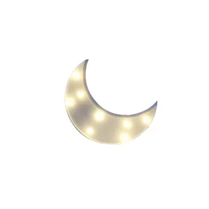 별과 달 LED 모델링 야간 조명 크리스마스 장식 어린이 테이블 램프 장식 축제 축하