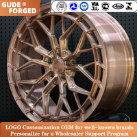 Jantes forgées GUDE personnalisées en bronze antique 16 17 18 19 20 21 22 23 24 pouces pour BMW G30 G20 F30 et Audi Rs3 Rs6 Rs8