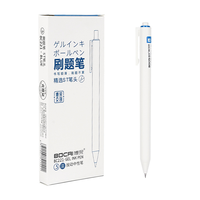 Ensemble de stylos gel rétractables - Stylos à bille à encre noire/rouge/bleue avec recharges pour fournitures de bureau et scolaires