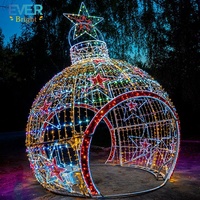 Boule lumineuse géante LED pour les fêtes, lumière de Noël, sphère 3D en PVC, imperméable, décoration extérieure, paysage, décoration d'Halloween, décoration de la maison