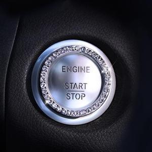 Otomatik tek tıklama motoru düğme kapağı <span class=keywords><strong>Sticker</strong></span> araba aksesuarları iç dekorasyon araba iç etiket dekorasyon - Product Image 5