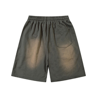 Nouveau short cargo tendance pour homme en coton Oxford, style patchwork délavé et vieilli, avec cordon de serrage, idéal pour l'été