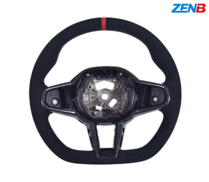 Volant en cuir neuf avec fibre <span class=keywords><strong>de</strong></span> carbone pour BMW G20 G28 <span class=keywords><strong>G29</strong></span> G30 G32, améliore le confort et le style des voitures - Product Image 2