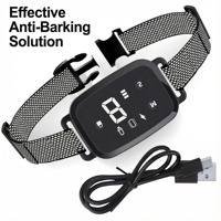 Bestseller Elektronisches Anti-Bell-Halsband Wasserdichtes Verstellbares Hundehalsband mit Schock und Vibration Wiederaufladbares Hundetrainingshalsband