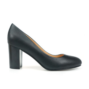 Escarpins D'Orsay pour femmes nouveauté Sexy bloc <span class=keywords><strong>carré</strong></span> <span class=keywords><strong>bout</strong></span> <span class=keywords><strong>rond</strong></span> robe chaussures à talons hauts pour femmes - Product Image 3