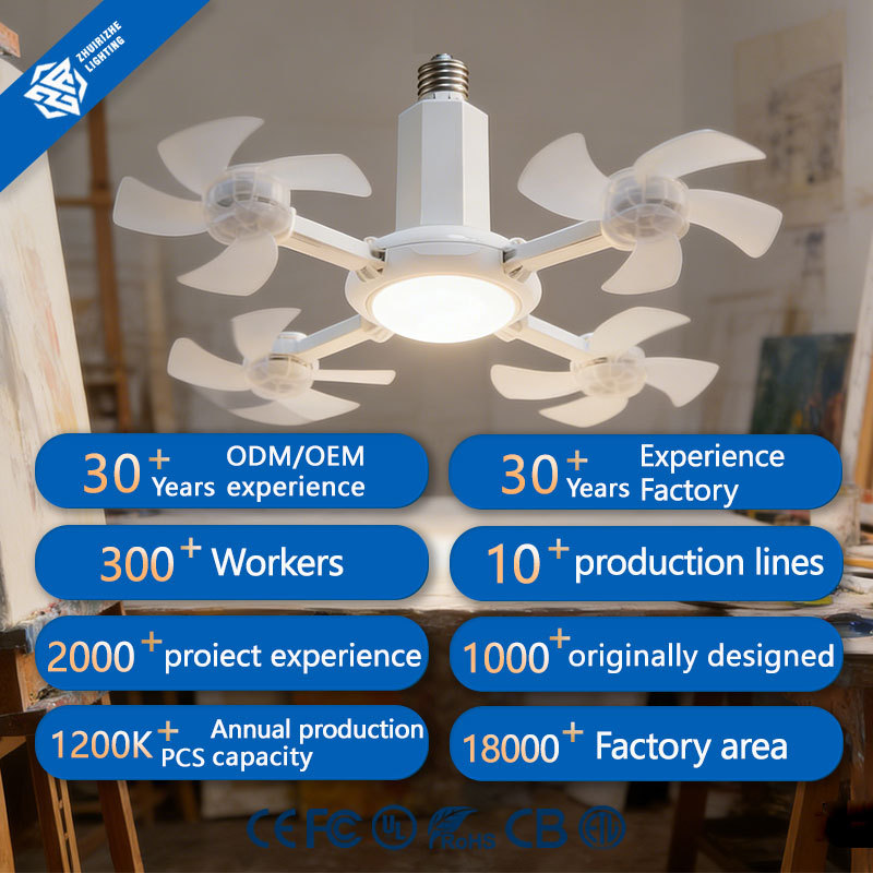 Modern 4100K E27 LED Ceiling Fan Lamp Remote Control 3-Speed 4 Blades AC Motor Strong Wind for Living Room Scandinavian Style