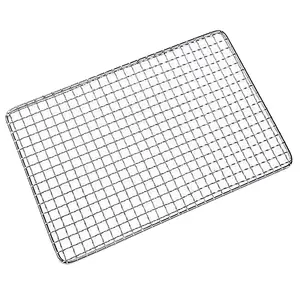 Stainless steel barbecue Camping Grille grid Rectangular circular braid wire mesh for picnics, outdoor cooking and more