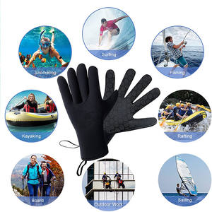 Sarung Tangan Neoprene Menyelam 3Mm, Sarung Tangan Pakaian Selam Antiselip, Sarung Tangan Air Lima Jari untuk Memancing, Berenang, Berlayar - Product Image 6