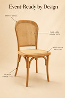 Usine de vente en gros démonter portable jardin cuir extérieur hôtel en bois Dinging événement patio banquet chaise de mariage