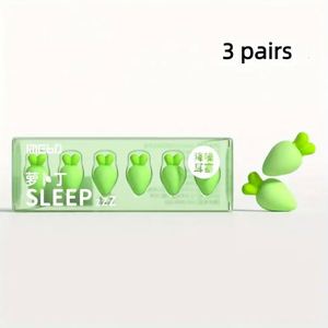 Tapones de silicona reutilizables y lavables con estuche, 3 pares por paquete, tapones para dormir con reducción de ruido para niños y adultos - Product Image 4