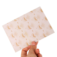 Cartes personnalisées pour entreprises, cartes de remerciement, cartes promotionnelles pliées pour l'emballage e-commerce, impression sur papier cartonné épais, respectueuses de l'environnement