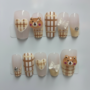 Unghie finte a pressione con orsetti per una manicure veloce e temporanea - Product Image 4