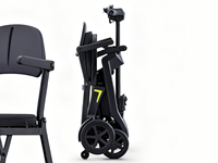 Scooter électrique pliable à 4 roues pour personnes âgées et handicapées, batterie au lithium de qualité médicale, commande par télécommande/application, autonomie de 25 à 30 km