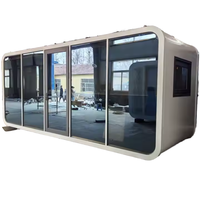 Maison préfabriquée modulaire personnalisée de 5,8 m, 11,5 m, 8,5 m, villa, bureau, hôtel, atelier moderne en acier de luxe, cabane mobile, mini-cabane Apple