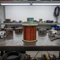 Huaerda Vente en gros RoHS 130 ℃   Fil émaillé résistant à l'usure PEW 1.200 mm pour moteurs d'entraînement de compresseurs d'air