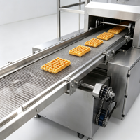 Équipement industriel de traitement continu automatique pour la fabrication de chips croustillantes de type gaufre