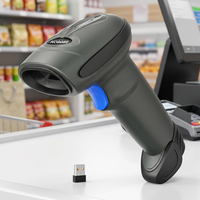 Escáner de Código de Barras Inalámbrico NORGEE NG-3208R 2.4G 100m con Rango de Lectura de 40m para Uso en Puntos de Venta Minoristas, en Stock, Garantía de 3 Años
