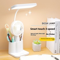 Lampe de table portable rechargeable en gros pour étudiants, lampe de lecture LED de bureau avec chargement USB