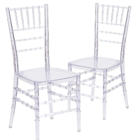 Chaises de mariage Chiavari en acrylique Runwood, Chaise Tyffany, Chaise Tiphanie, Petite Chaise Acryl, Chaises en acrylique pour événements