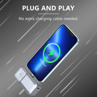 Batterie externe ultra-mini personnalisée 5000 mAh sans fil avec interface Type C, approuvée par les compagnies aériennes, indicateur LED, utilisation portable en extérieur