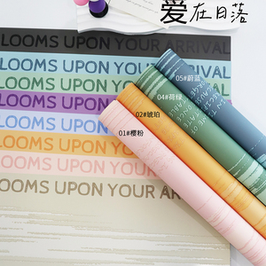 Papier d'emballage floral imperméable Love at Sunset, vente en gros d'usine, papier d'emballage pour bouquet de fleurs DIY pour fleuristes - Product Image 2